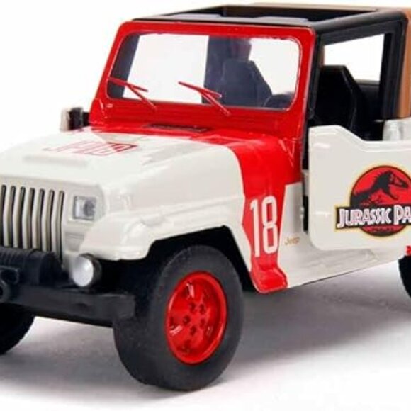 Jada Toys Jurassic World 1:32 Jeep Wrangler Die-cast Car Toys for Kids and Adult - Picture 2 of 11
